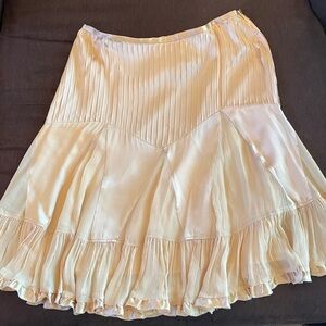 Banana Republic Cream A-Line Skirt